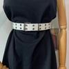 Man Belt Accessories Star Hole Waist Strap Korean Waist Belts Women Waistband Double Grommet Hole