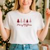 2025 Christmas Unisex tshirt,Night Before Christmas Family, Christ Trees (CH)