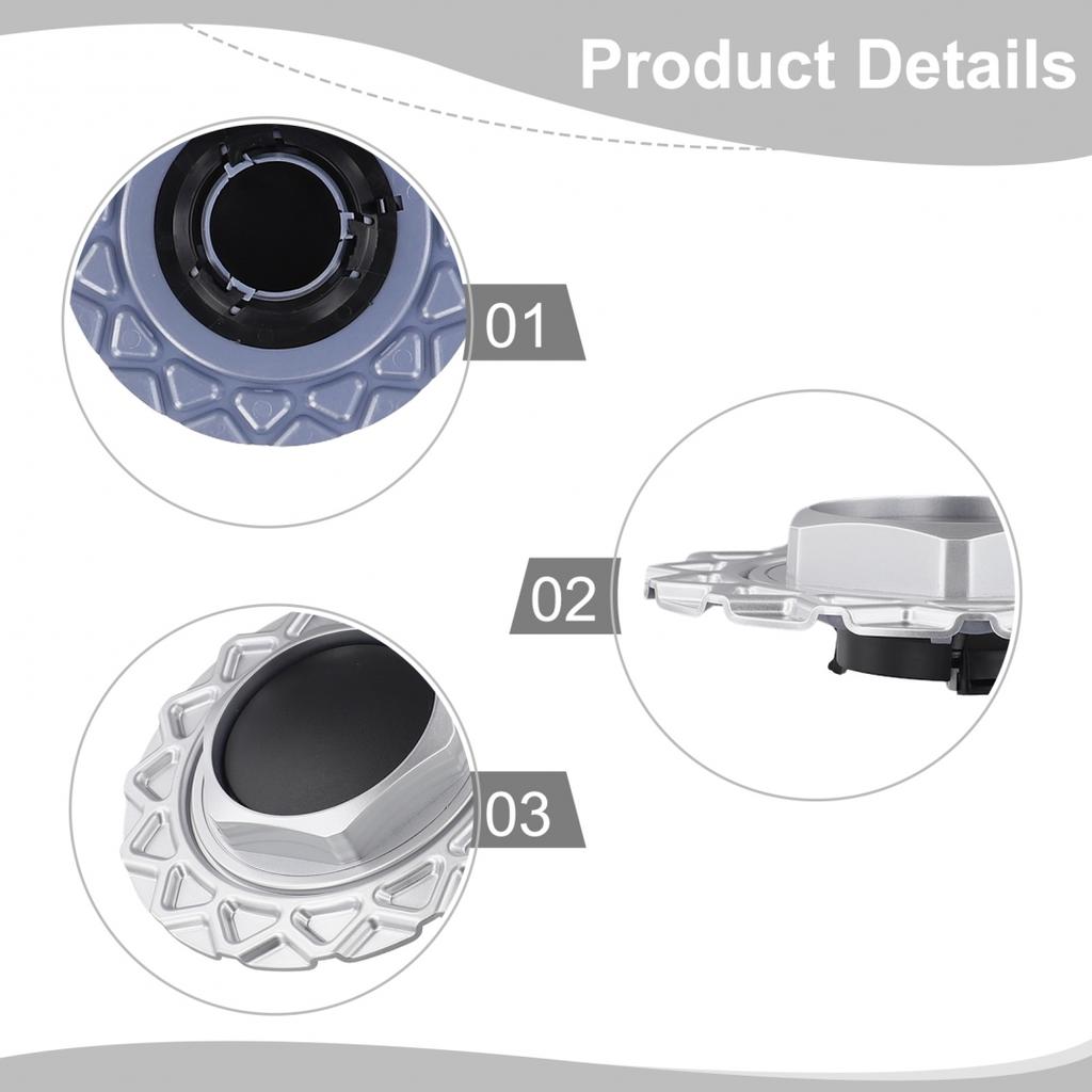Capac Central Roată Pentru RX-7 1989-1991 Argintiu Plastic ABS