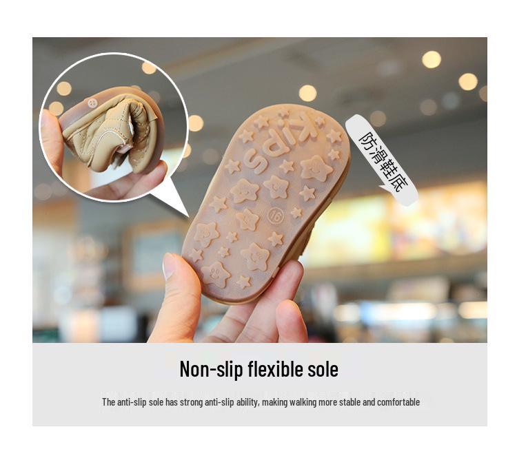 Infant Soft Sole Princess Squeaky Walking Shoes - Spring & Autumn Velcro Baby Girls' Shoes