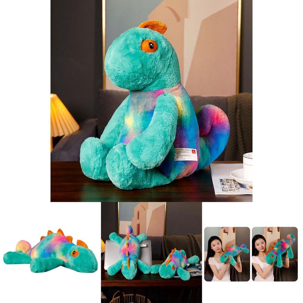 Niedliches Farbwechselndes Chamäleon Plüschtier Langhaarige Stoffechse Puppe Großhandel Geschenk Dekoration