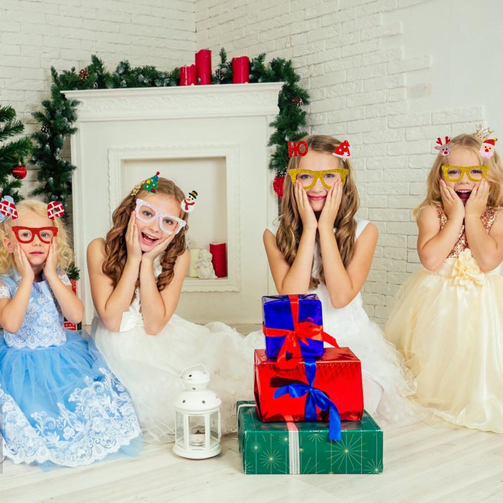 Festive Glasses Christmas For Kids And Adults Featuring Santa Reindeer Designs Snowman