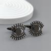 316L stainless steel devil's eye gold-plated cufflinks, black cuffs for shirts and suits, business formal wear
