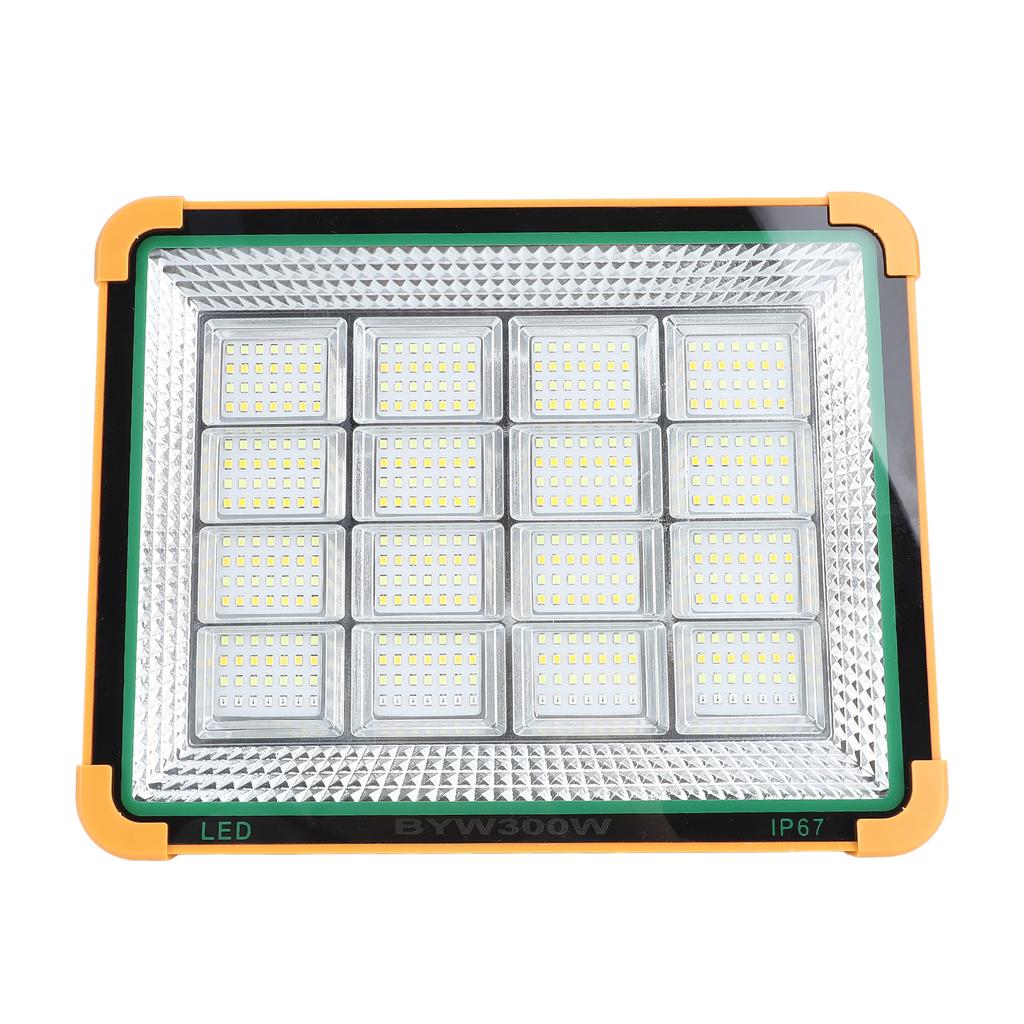 Portable Solar Work Light 4 Modes 300W 25000LM 10000mAh Battery Rechargeable IP65 LED Work Light
