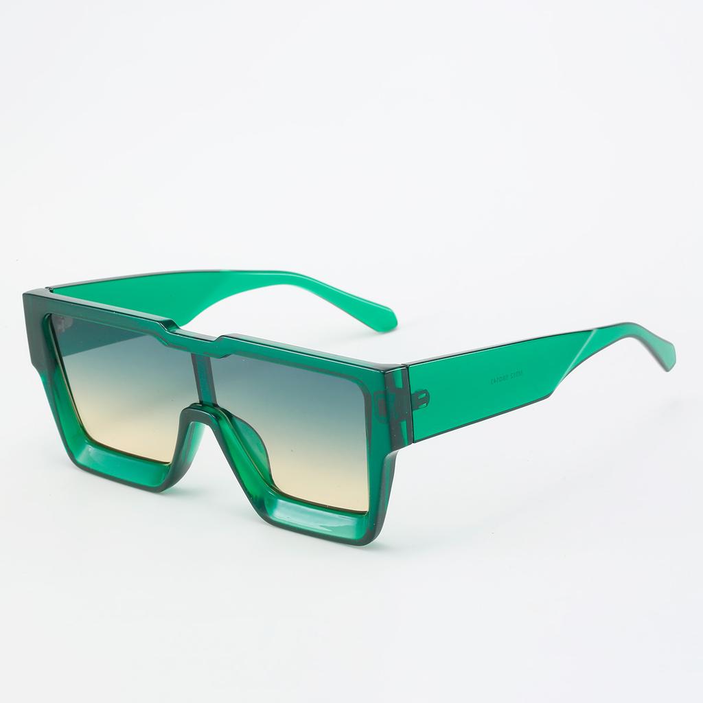 Retro Vintage Black Square Women Sunglasses Luxury Large Frame Gradient Glasses Fashion Cat Eye Oversized