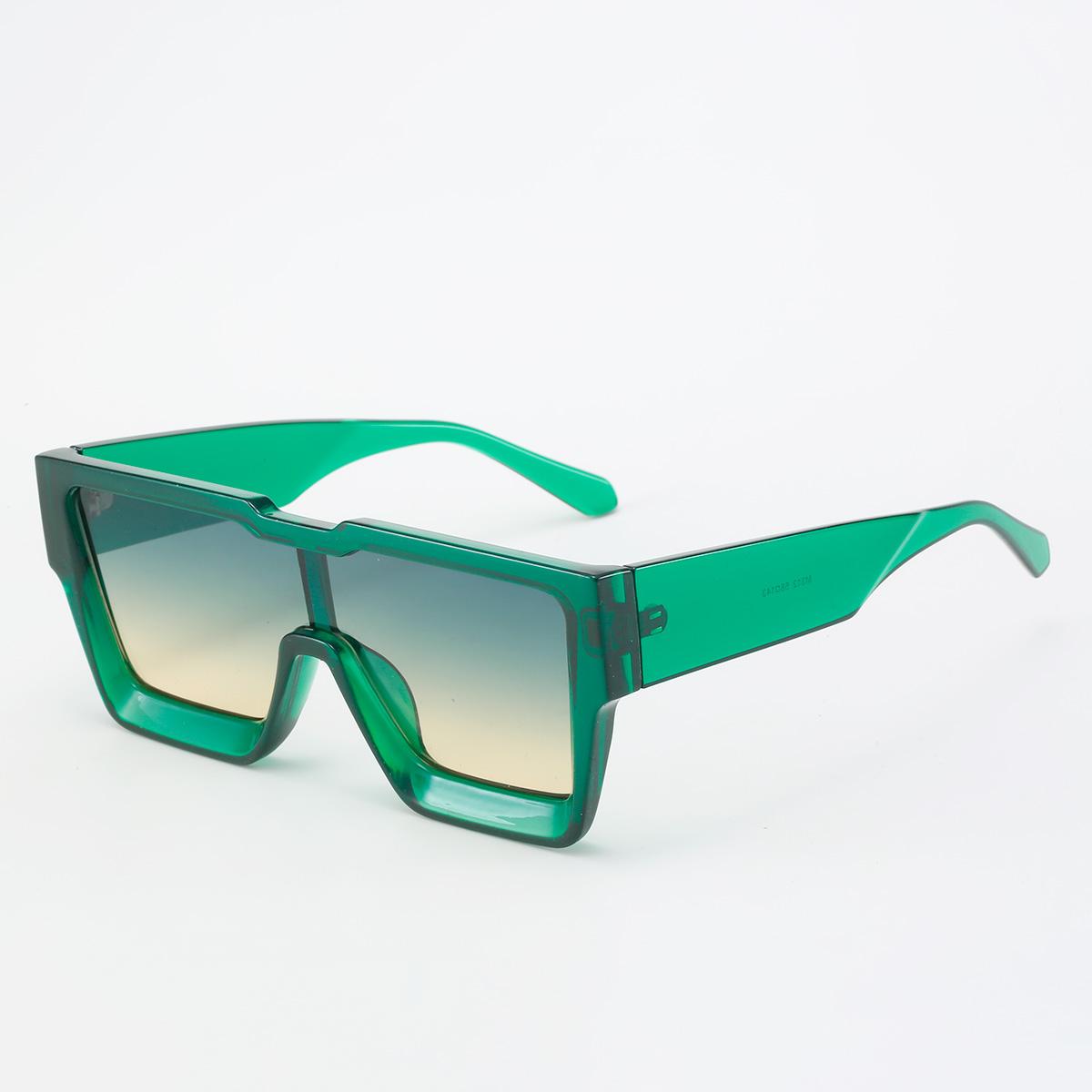 Retro Vintage Black Square Women Sunglasses Luxury Large Frame Gradient Glasses New Fashion Cat Eye Oversized Sunglasses