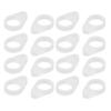 50Pcs Hearing Aid Silicone Loop Flexible Replacement Hearing Aid Clip Adaptor for Hearing Aid Lanyar
