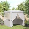 VidaXL Reception Tent with Side Walls Gazebo Arbor Pavilion Marquee Wedding Barbecue Camping Trip 2x2 48516