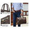 Men Full Grain Waxed Leather Briefcase Fits 14 Inch Laptop Business