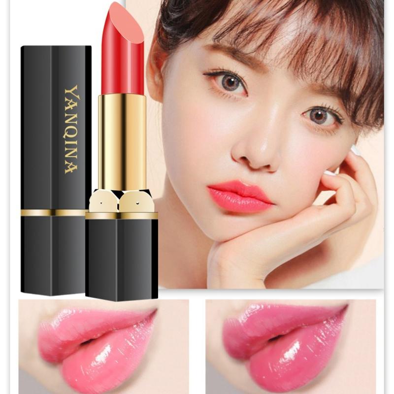 Nawilżająca i Hydratyzująca Pomadka do Ust Wrażliwa na Temperaturę, Przeciw Spierzchnięciom i Naprawiająca Linie Ust, Spersonalizowany Kolor dla Każdej Osoby.