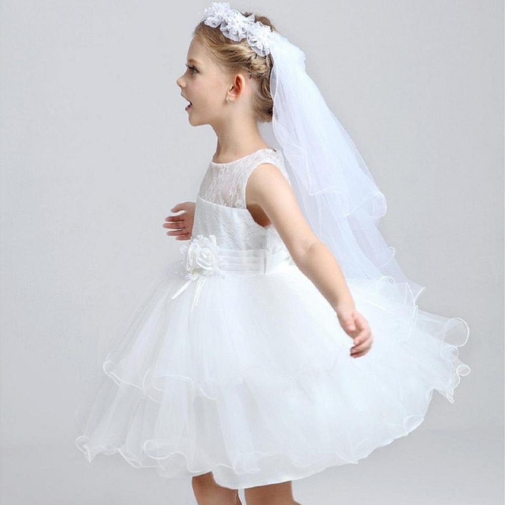 Bridal Costume Accessory Perfect For Dress-Up and Princess Role-Play Dress Up America Bride Veil For Little Girls