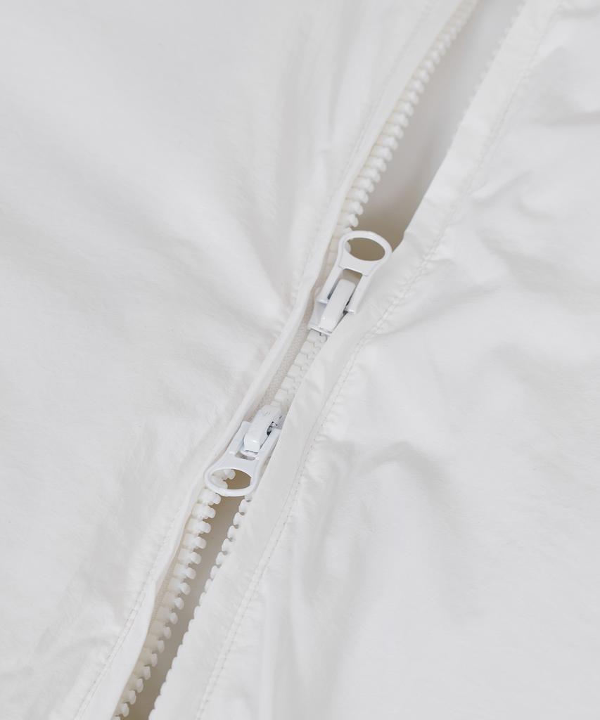 Ironyporno Whiteline 86-Iro340 Essential Balloon Glossy Collar Short Padded Jacket White