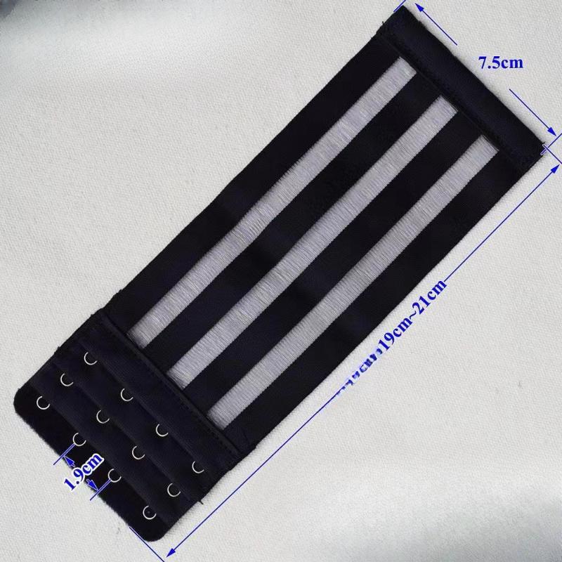 

15 см 20 см удлиненный женский бюстгальтер удлинитель лямок удлинители 3 пряжки 4 пряжки эластичный бюстгальтер удлинитель крючок клипса регулируемая пряжка ремня 4 buckle length чёрный