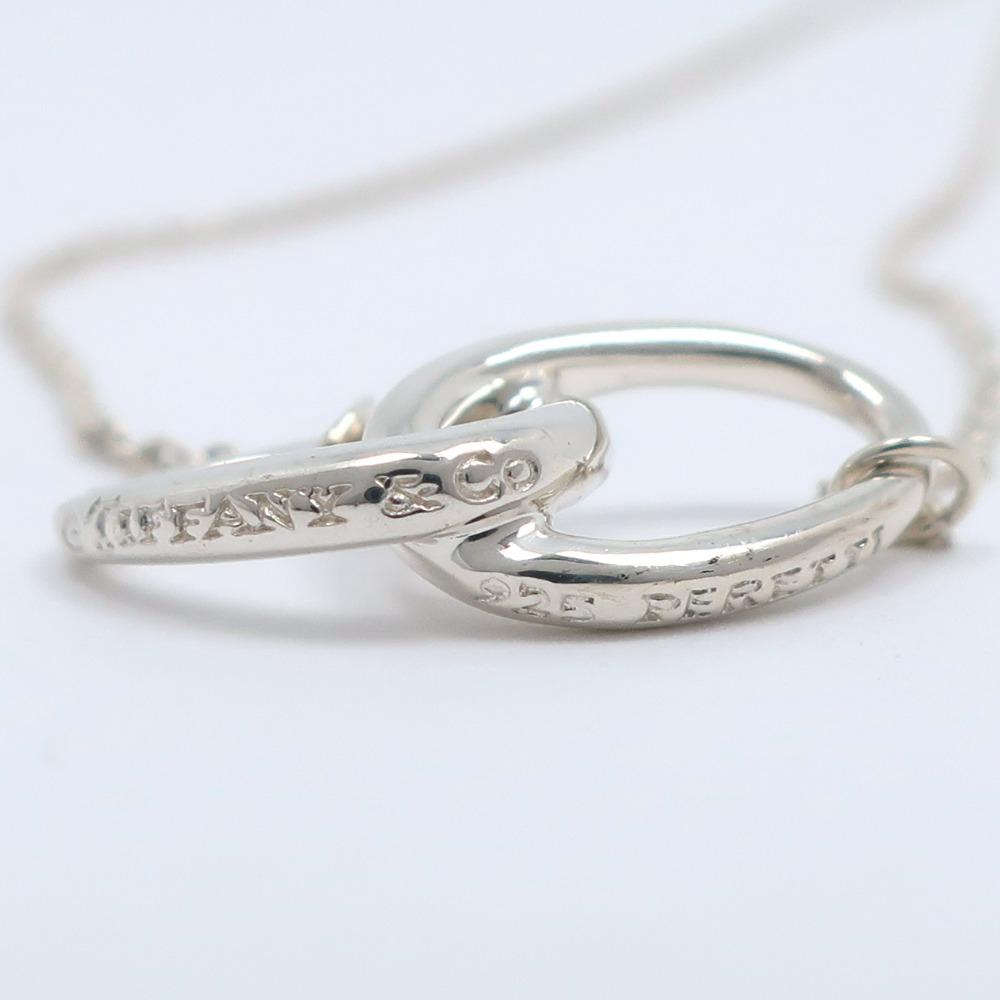 TIFFANY&Co. Double loop Necklace Elsa Peretti Silver925 2.5g Women Used