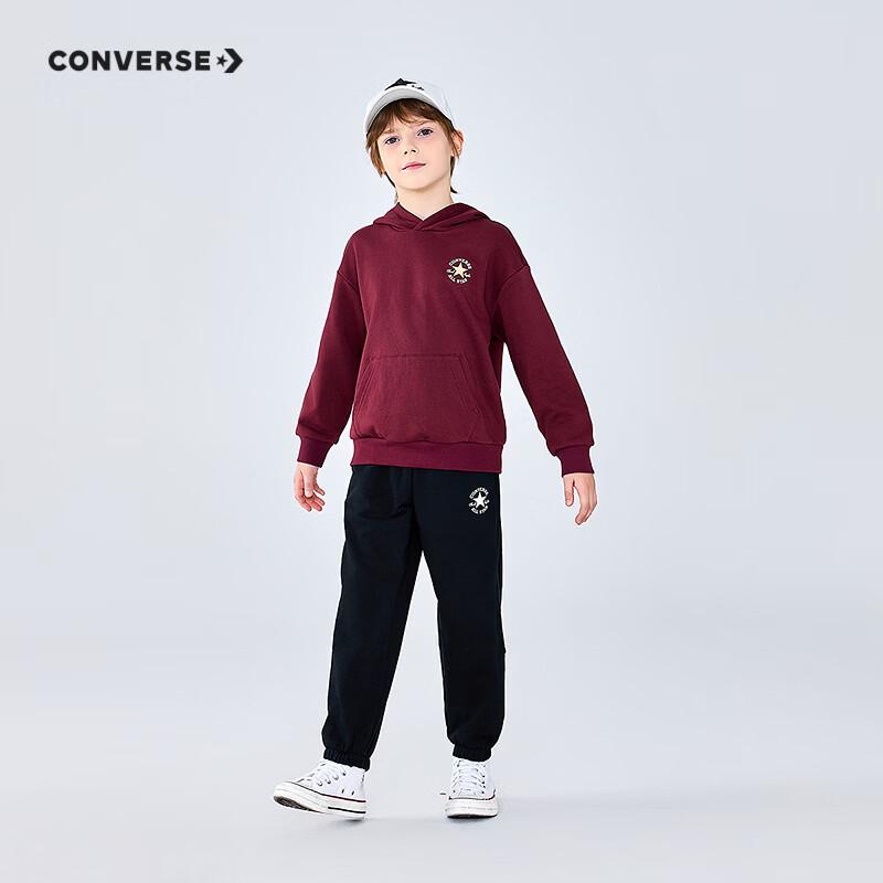 Converse Kids' Cotton Letter Print Casual Jogger Pants