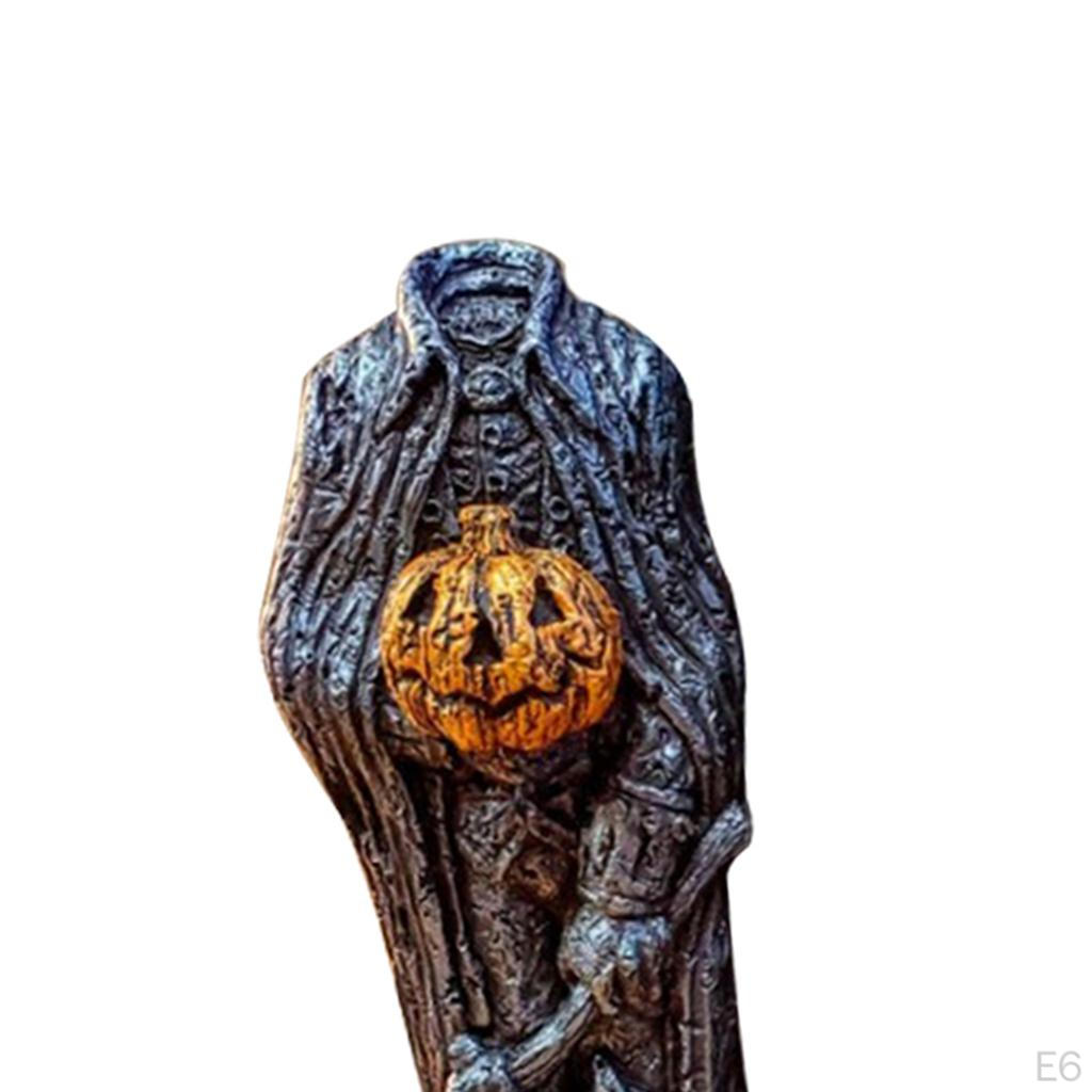 Durable Pumpkin Head Ornaments Halloween Statue Festive Office Entrance Bedroom Decorations for