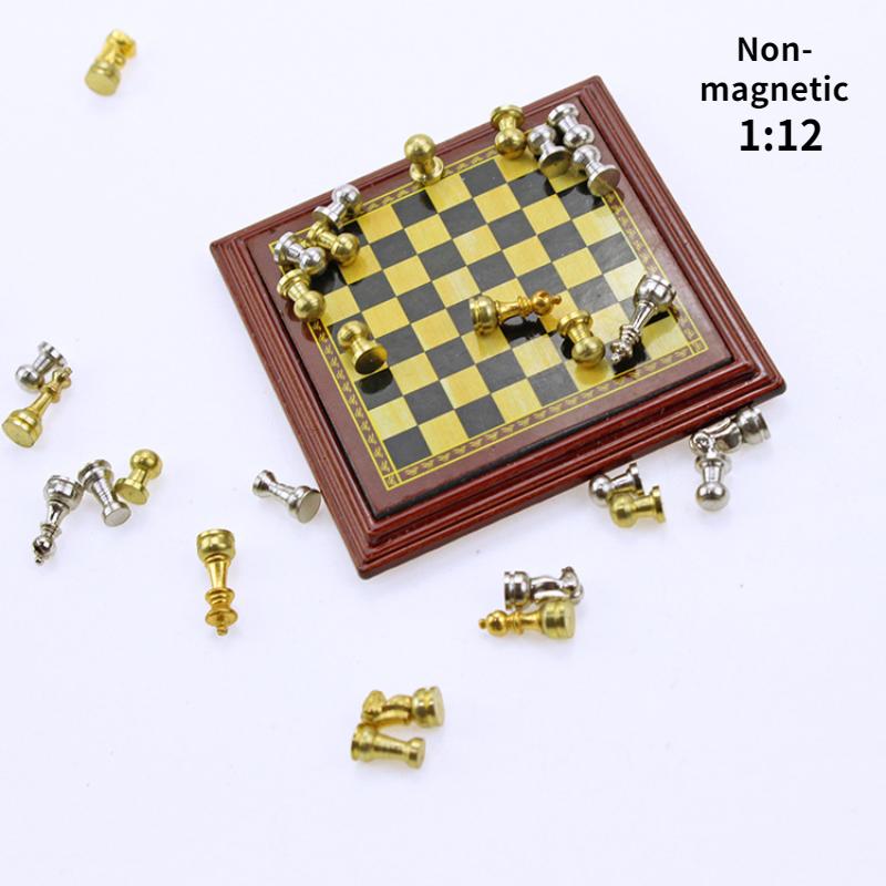 Mini Chess Non-Magnetic Miniature Food Play Scene Model, Foreign Trade, Hot-Selling, 1:12