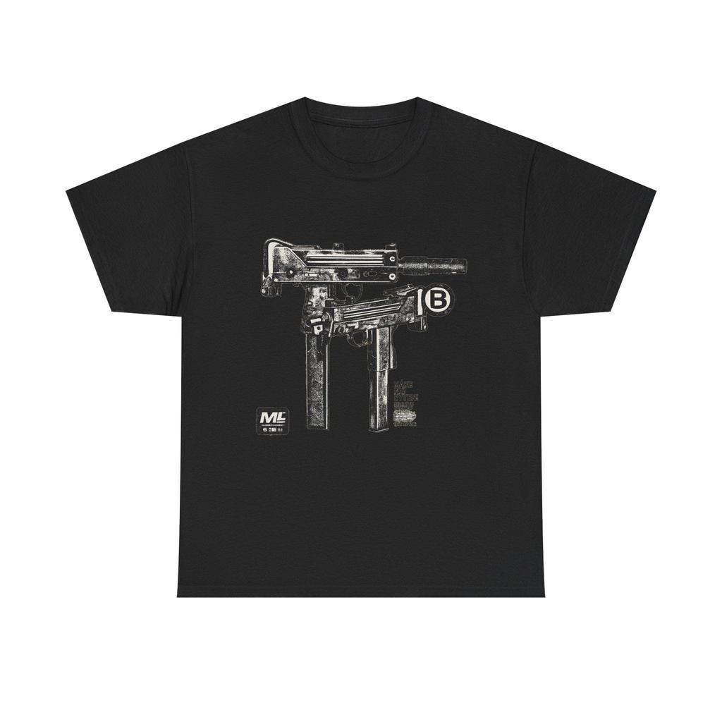 Vintage Gun Graphic T-Shirt, Grunge Streetwear Tee, Y2K Aesthetic, Black Unisex Shirt