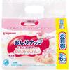 Pigeon Baby Wipes Refill, Fluffy Thick, Baby Oil-Infused, 66 Wipes X 6 Packs