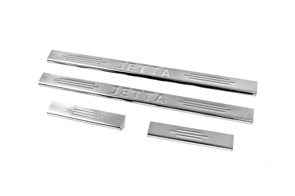 

Накладки на пороги Carmos V2 (4 шт, нерж) для Volkswagen Jetta 2006-2011 рр.