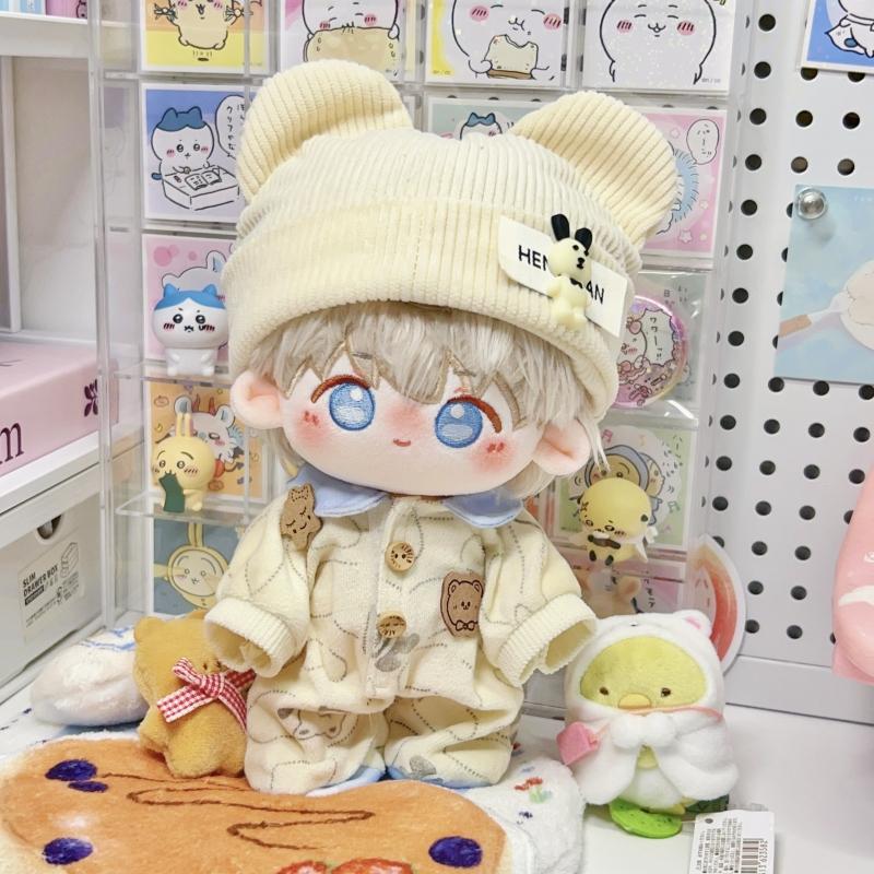 Original 20cm Doll Clothes Bear Shaped Cookies Climbing Suit Pajamas Cotton Doll Female Cute Doll Refill Toys Gifts