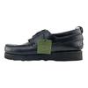 Sapatos Casuais Largos Confortáveis de Couro com 3 Ilhós Masculinos Preto TB0A6DZ5W021