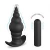 USB Rechargeable 9 Speeds Silicone Electric Shock Sex Toys Anal Butt Plug Vibrator