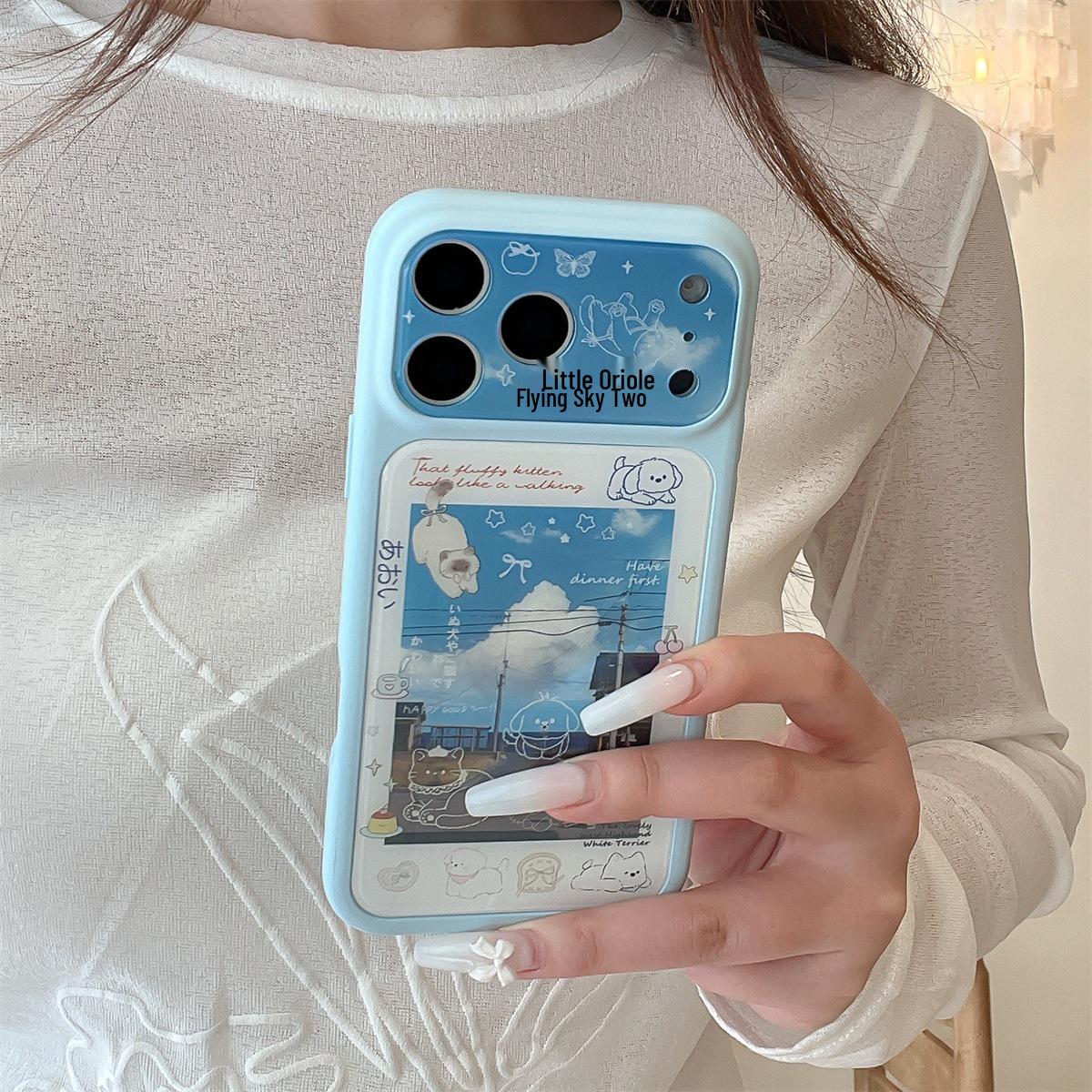 

Cartoon Dog Big Window Anti-Drop Phone Case for iPhone 15/17/16 Pro Max 15 Pro Max