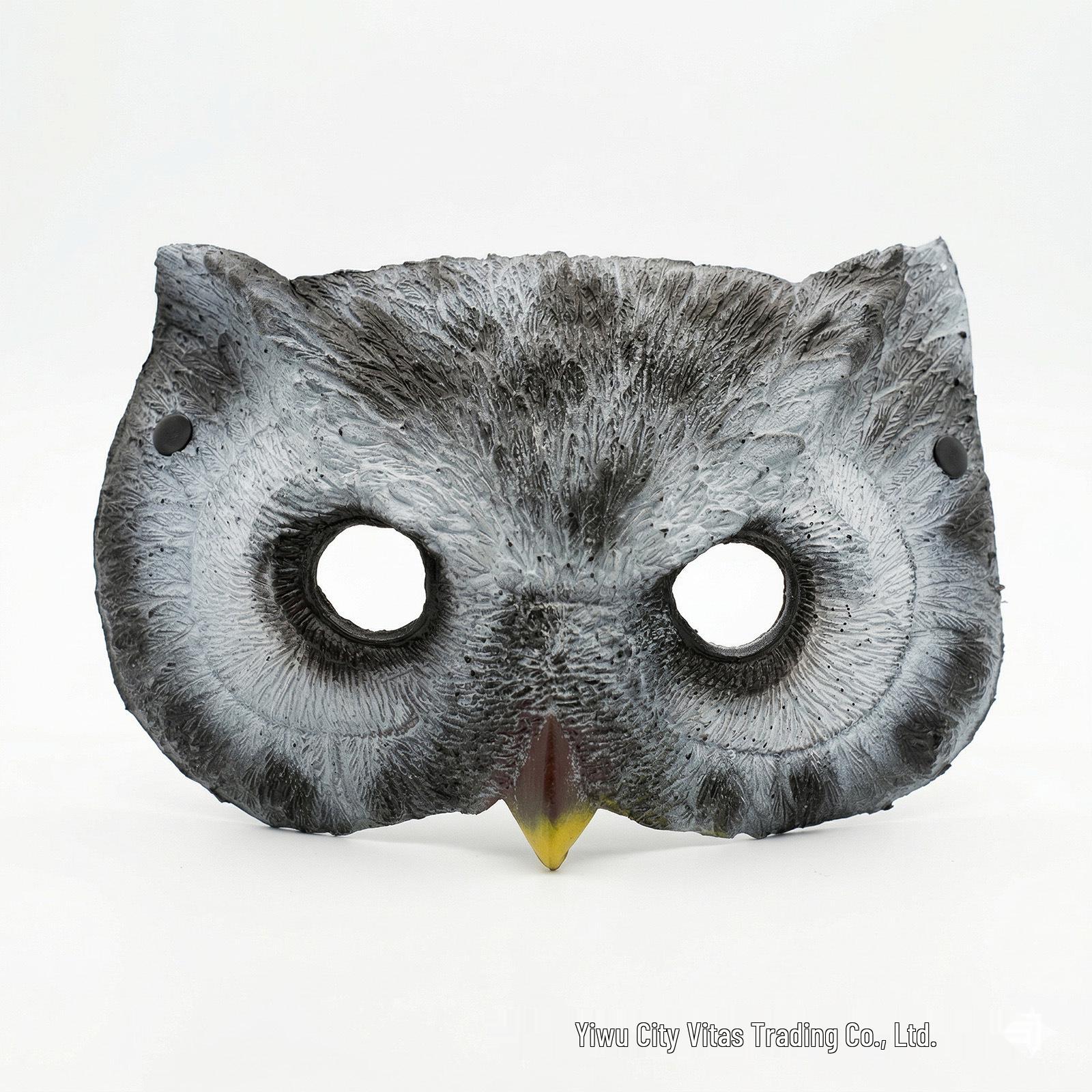 Owl Halloween Mask: PU Foam Animal Cosplay Prop for Carnival & Decoration