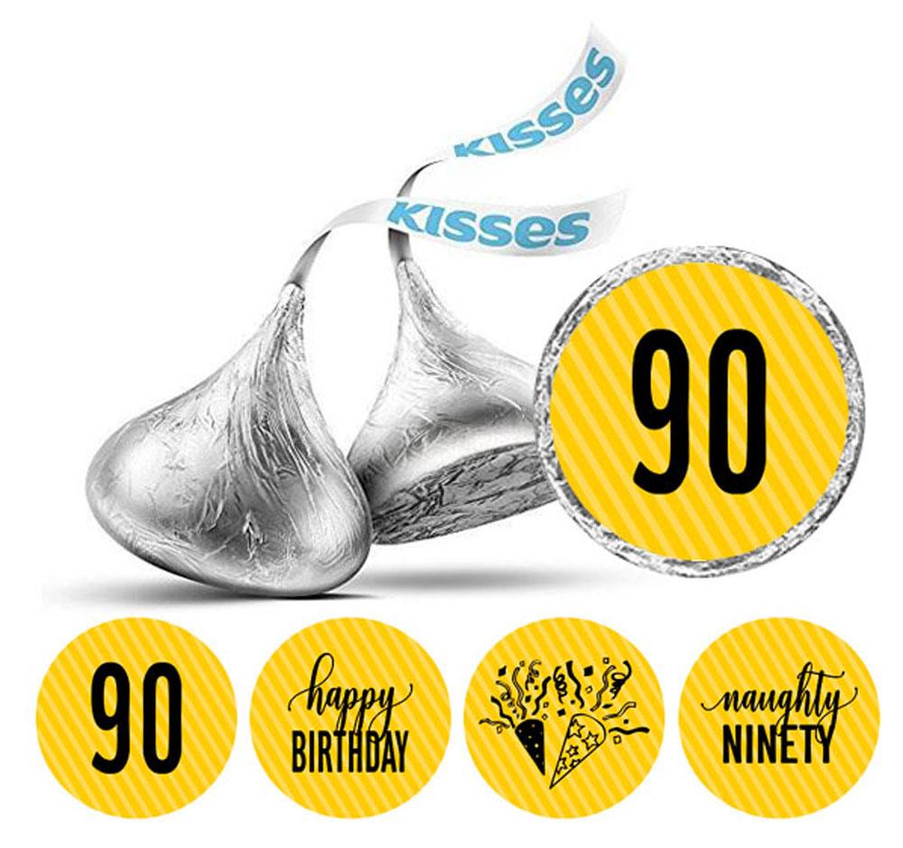 Darling Souvenir 190 Pcs Naughty Ninety Birthday Theme Stickers Chocolate Labels