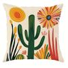 Bohemian - Inspired Sunny Floral PillowcasesLiving Room Sofa Cushion Cover, Soft and Comfortable, Bedroom Room Decoration