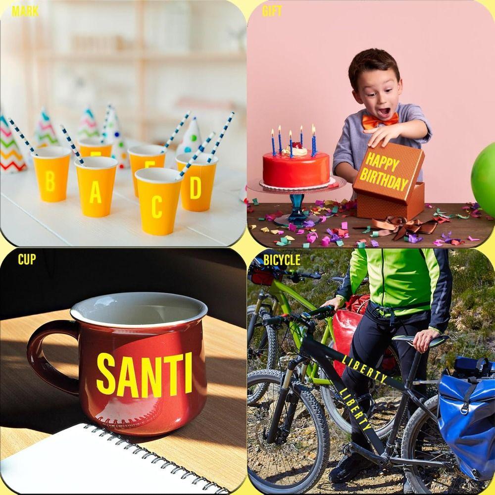 1pcs New Self Adhesive Letter Stickers Waterproof 2 Inch Mailbox Numbers Vinyl Stickers Alphabet Decals Car Laptop Scrapbook