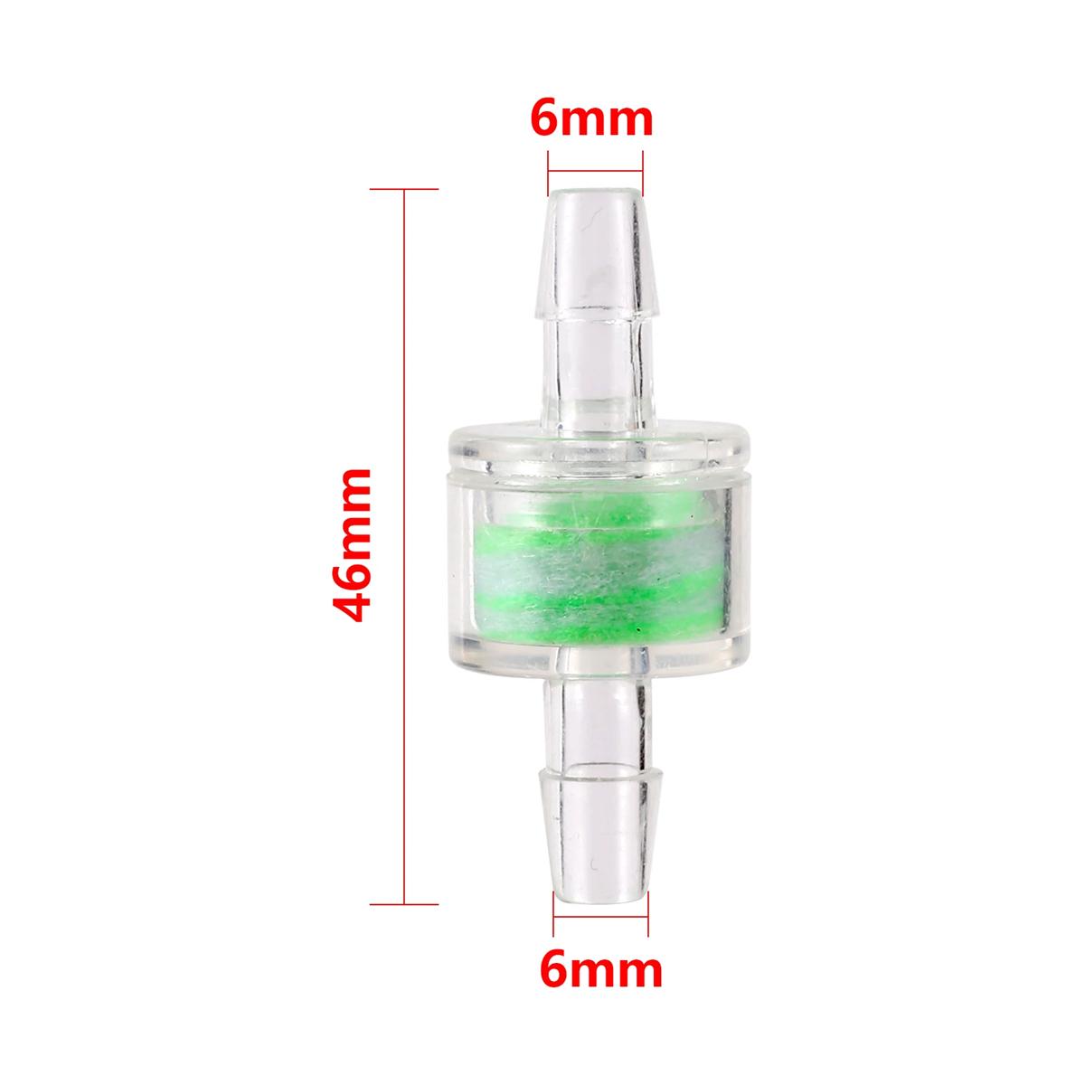 

2/5/10Pcs 6mm Interface Fish Tank Transparent Stop Valve Garden Drip Irrigation Micro-filter Aquarium Air Pipe Filter Connector 2Pcs