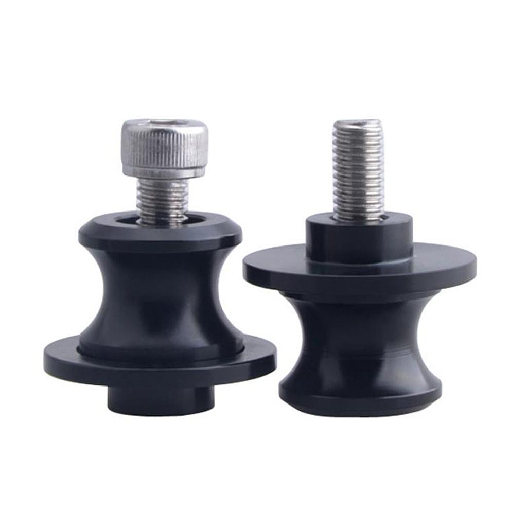 

2pcs Aluminum 8mm M8 x 1.5 Motorcycle Swing Arm Sliders Spools CNC Swingarm Stand Screw for SUZUKI GSXR 400 600 750 1000 чёрный