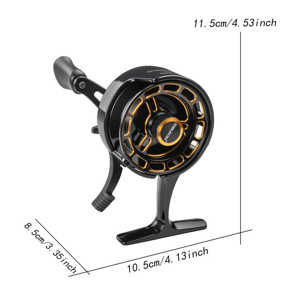 Ice Fishing Reel Ice Fishing Supplies Compact Easy To Use High Strength Ice Reel 3+1 BB for Freshwater Saltwater Summer River