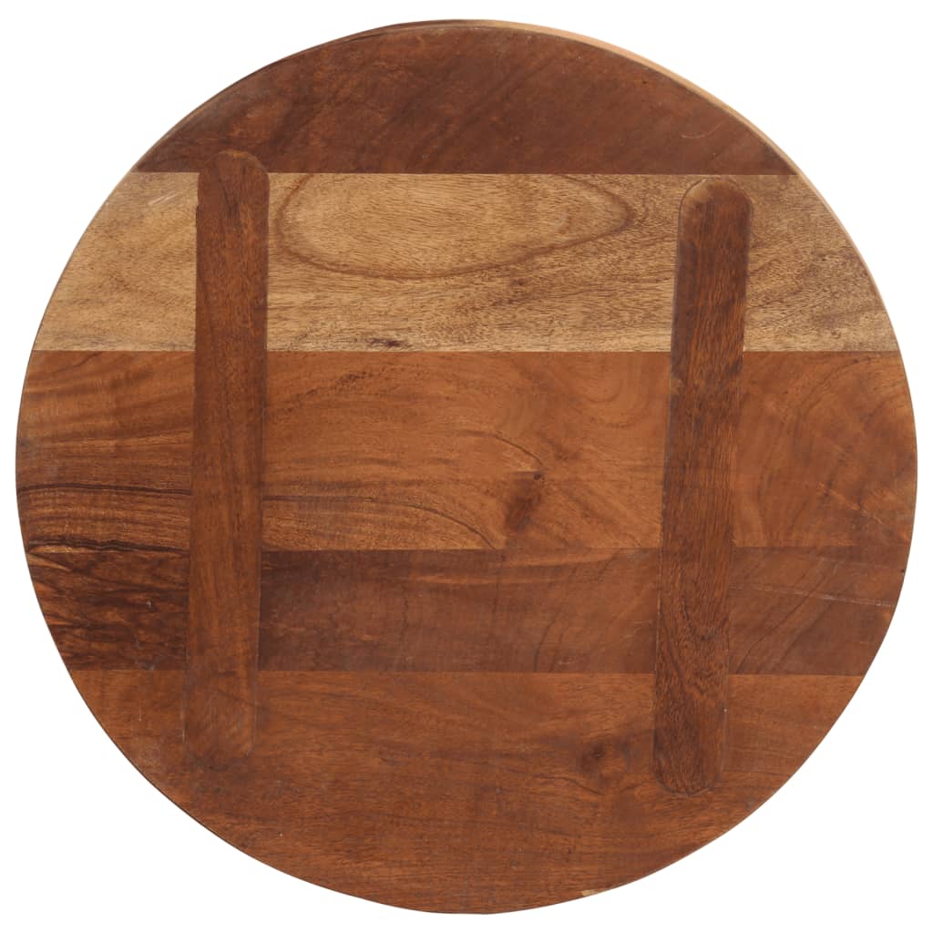 Tabletop Ø 60x3.8 Cm Round Solid Reclaimed Wood