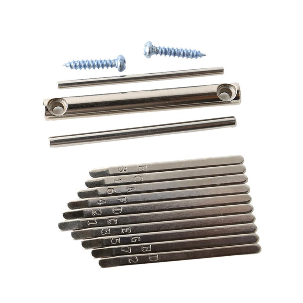 10-tone Kalimba Replacement Keys Kit Mini Thumb Piano Diy Keys With Stamped Scales Kalimba Accessories