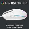 Souris gamer - Filaire - Logitech G - G203 - Blanc