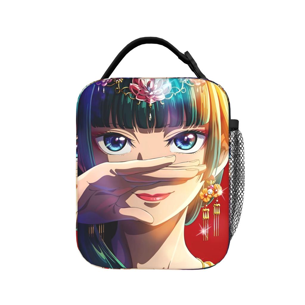 Maomao Anime Insulated Lunch Bags Thermal Bag Reusable,Meal Container The Apothecary Diaries High Capacity Tote Lunch Box Picnic