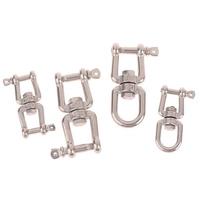 1Pc Swing Sand Bag Yoga Hammock 304 Stainless Steel Double Ended Swivel Hook Ring Connector For Hanging Chair