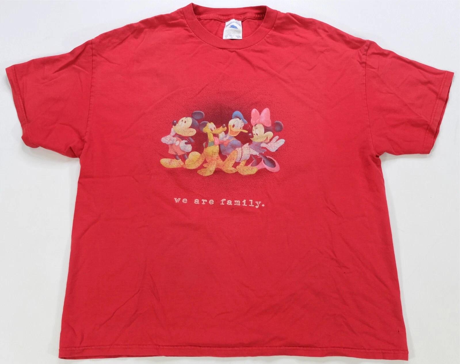 Rare Vintage TENNESSEE RIVER Mickey Mouse We Are Family T Shirt 90s 2000s SZ XL L