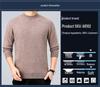 Herren Business Casual dicker Kaschmirpullover - Neuer Stil, Halbhoher Rundhalsausschnitt, 100% Reines Kaschmir, Hochwertige Basisschicht