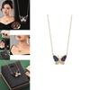 Luxurious Butterfly Design Necklace With Color Changing Technology For Elegant Women