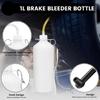 Motorcycle Brake Bleeder 3L Capacity 4 Size Adapters Automatic Suction Tool Brake Oil Service for Garage Maintenance