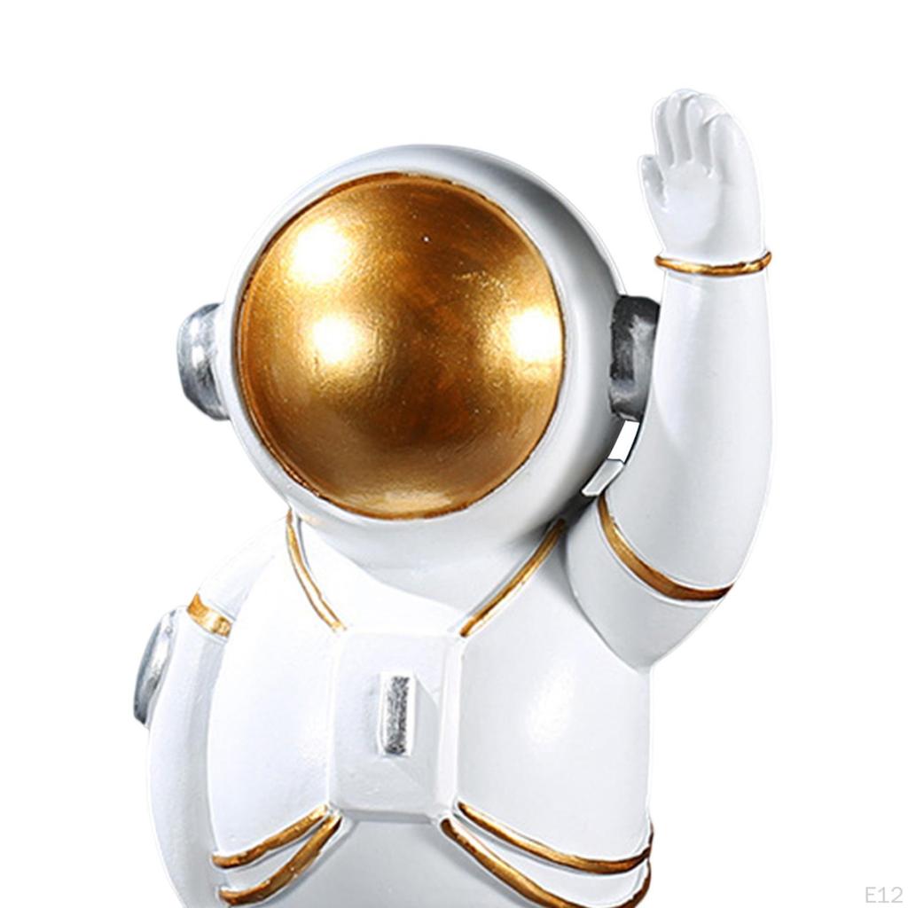 Figur Astronautenstatue Tortenaufsatz Niedliches Ornament Heimdekoration für Bücherregal, Eingang, Tischplatte,
