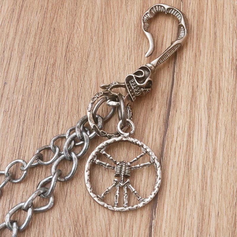 Skull Pendant Chain On The Jeans Pants Women Punk Keychains For Men Egirl eBoy Harajuku Grunge Accessories