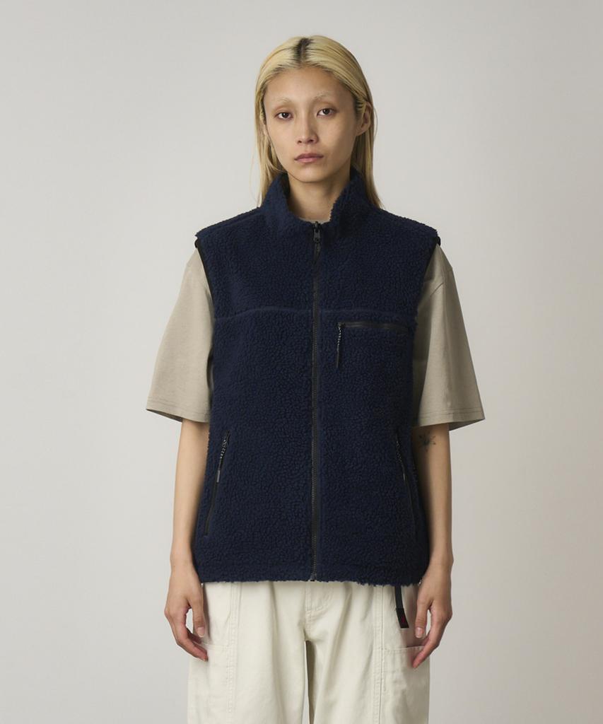 Gramicci Reversible Sherpa Vest Navy / Grey