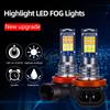 H8 H9 LED H11 9005 HB3 9006 HB4 lâmpadas LED CSP para farol de nevoeiro de carro 3000K 6000K amarelo branco faróis de nevoeiro de carro luzes diurnas