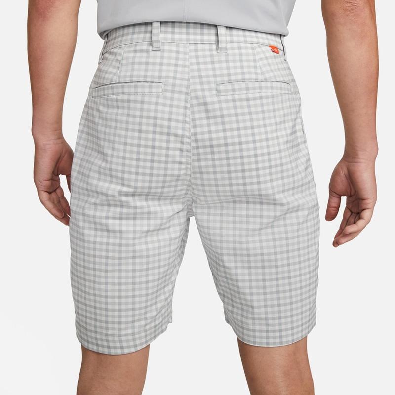 Nike Classic Plaid Pattern Button Straight Shorts Men's White DN1960-077