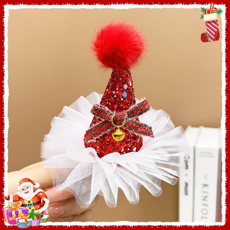 2025 Christmas Reindeer Antler Scrunchies & Bow Hair Clips - Cute Party Accessories for Kids